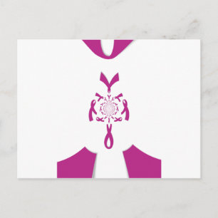 Breast Cancer Awareness Art Print Postcard