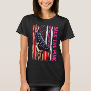 Breast Cancer Awareness Back The Pink American Fla T-Shirt