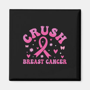 Breast Cancer Awareness Bling Pink Ribbon 1 Magnet