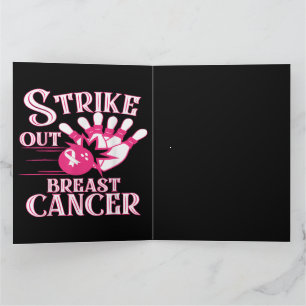 Breast Cancer Awareness - Bowling Strike Out Thank You Card