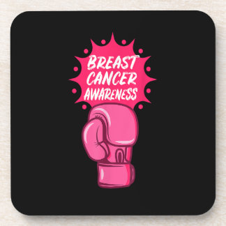 Breast Cancer Awareness Boxing Glove Support Survi Coaster