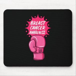 Breast Cancer Awareness Boxing Glove Support Survi Mouse Pad