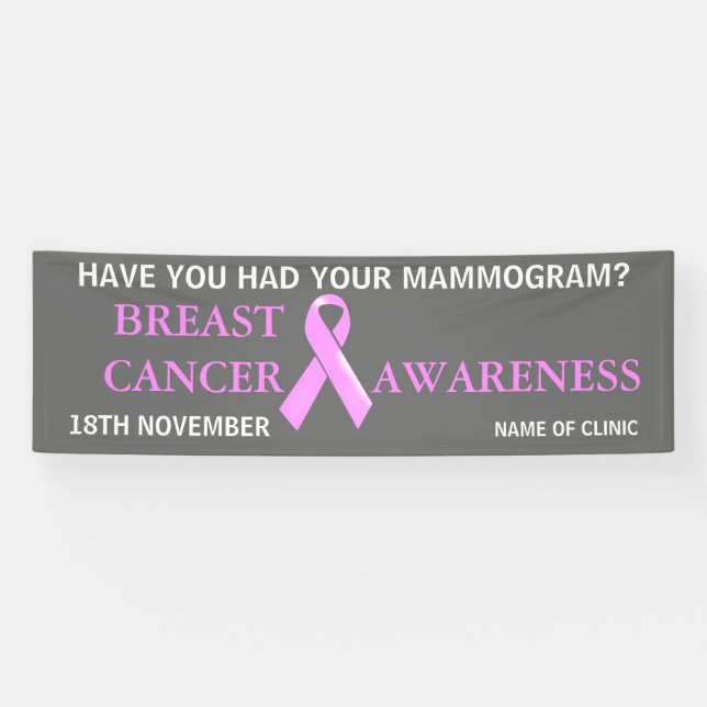 Breast Cancer Awareness Campaign | Personalize Banner (Horizontal)