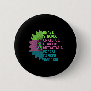Breast Cancer Awareness Care Warrior 2 Inch Round Button