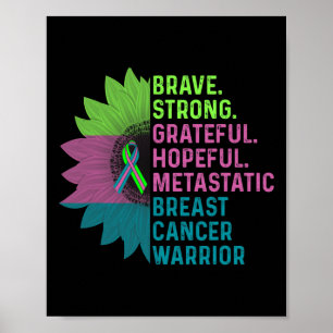 Breast Cancer Awareness Care Warrior Poster