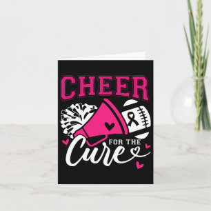 Breast Cancer Awareness Cheer For The Cure  Card