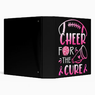 Breast Cancer Awareness Cheer For The Cure T-Shirt Binder