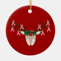 Breast Cancer Awareness Christmas Ornament