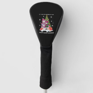 Breast Cancer Awareness Christmas Tree Golf Head Cover