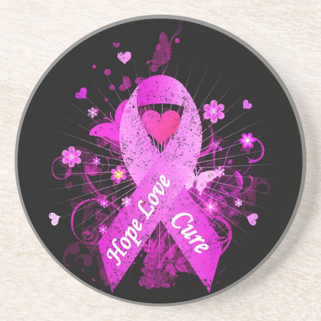 Breast Cancer Awareness Coaster (Front)