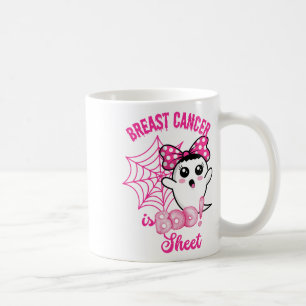 Breast Cancer Awareness Conquering The Boo Sheet C Coffee Mug