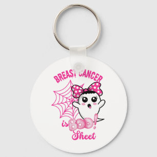 Breast Cancer Awareness Conquering The Boo Sheet C Keychain