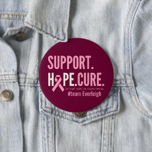 breast cancer awareness Custom Personalized Button