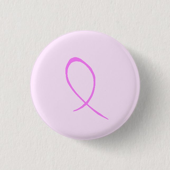 Breast Cancer Awareness Customizable Button (Front)