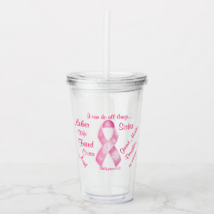 Breast Cancer Awareness  Customize it! Acrylic Tumbler