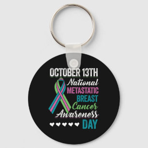 Breast Cancer Awareness Day October 13th Keychain