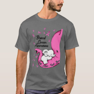 Breast Cancer Awareness Faith Hope Fight Love Pink T-Shirt