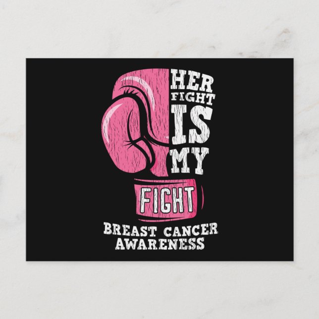Breast Cancer Awareness Family Friends Support Postcard (Front)