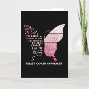 Breast Cancer Awareness Family Matching Butterfly Card