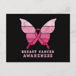 Breast Cancer Awareness Family Matching Butterfly Postcard