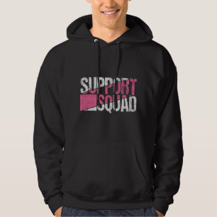 Breast Cancer Awareness Family Support Squad Team Hoodie