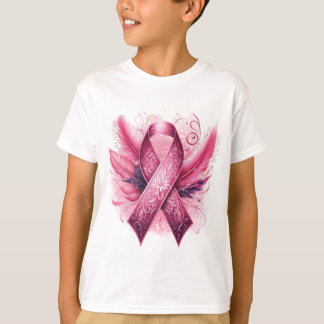 BREAST CANCER AWARENESS feathers T-Shirt