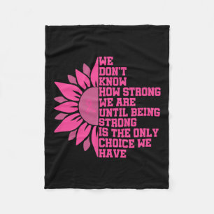 Breast Cancer Awareness Fleece Blanket