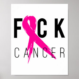 Breast Cancer Awareness Gift Retro Distressed 2  Poster