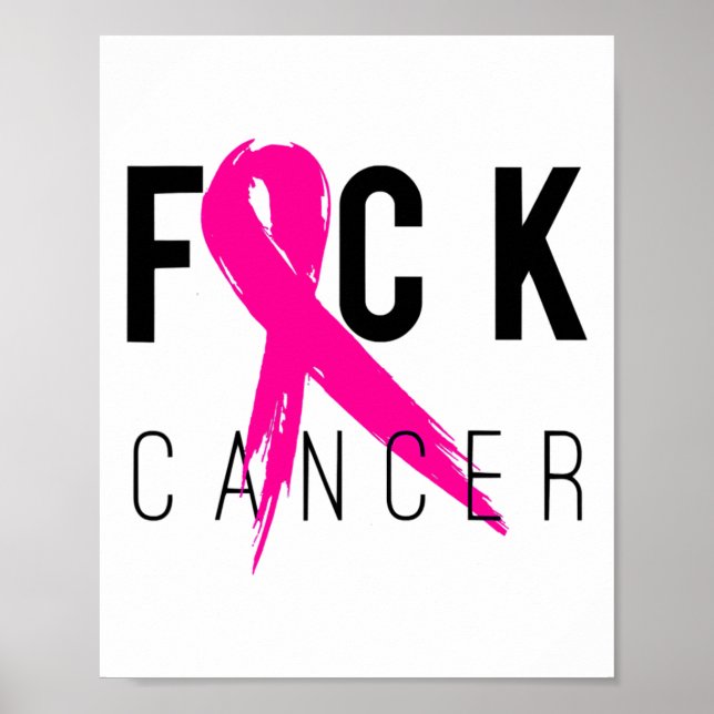 Breast Cancer Awareness Gift Retro Distressed 2  Poster (Front)
