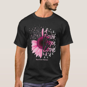 Breast Cancer Awareness Gifts Christian Faith Hope T-Shirt