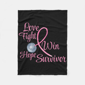 Breast Cancer Awareness Gifts For Women Friends Mo Fleece Blanket