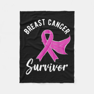 Breast Cancer Awareness Gifts Women Survivor Pink Fleece Blanket