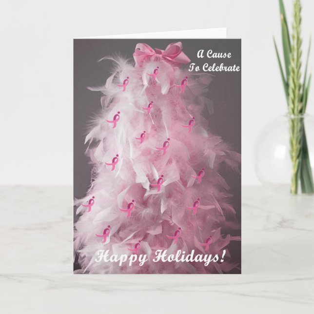 Breast Cancer Awareness Holiday Card (Front)