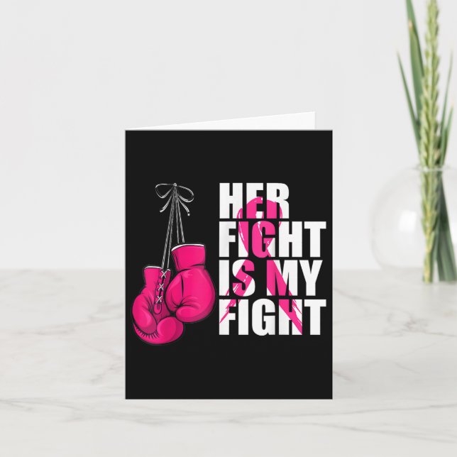 Breast Cancer Awareness Husband Support Squad  Card (Front)