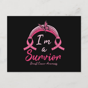 Breast Cancer Awareness I'm A Survivor Women Gift Postcard