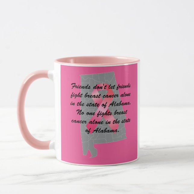 Breast Cancer Awareness in Alabama  Mug (Left)