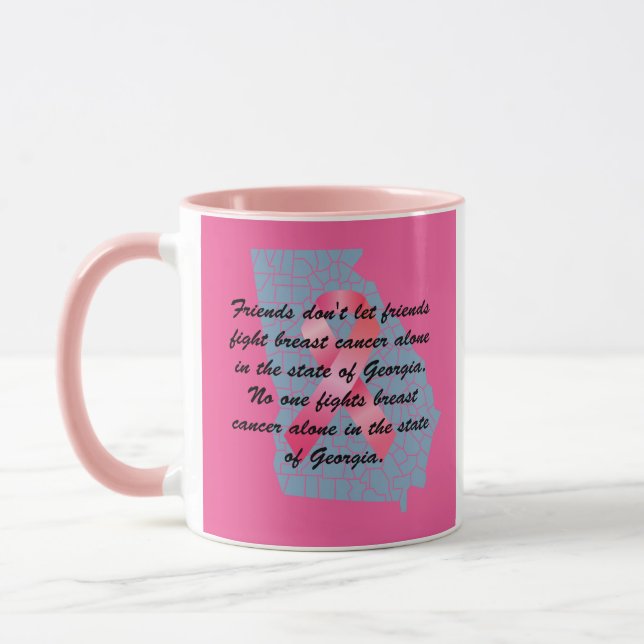 Breast Cancer Awareness in Georgia  Mug (Left)