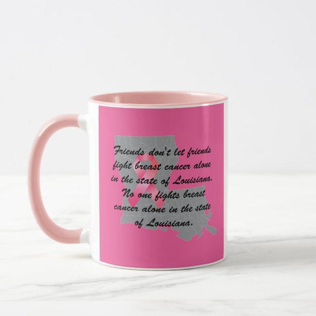 Breast Cancer Awareness in Louisiana  Mug (Left)