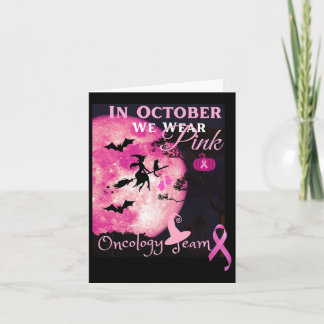 Breast Cancer Awareness. In October We Wear Pink. Card