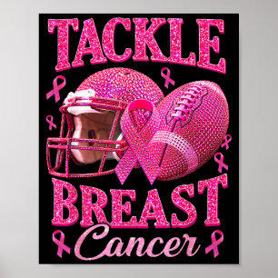 Breast cancer awareness in october wear pink poster