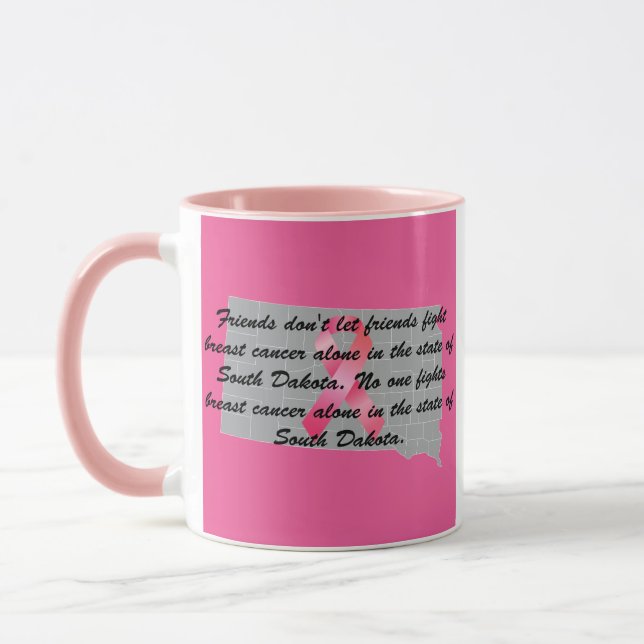 Breast Cancer Awareness in South Dakota  Mug (Left)
