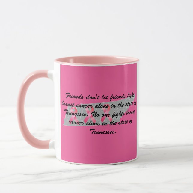 Breast Cancer Awareness in Tennessee  Mug (Left)