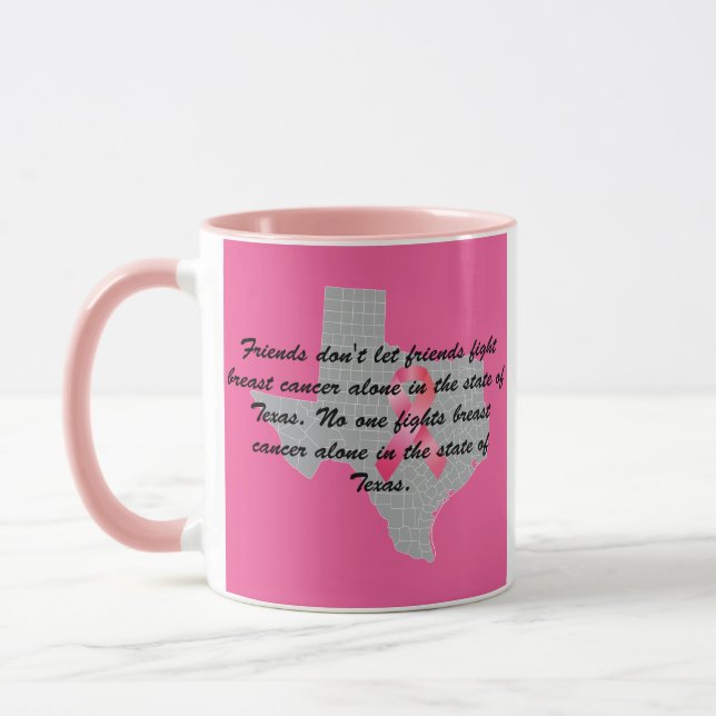 Breast Cancer Awareness in Texas  Mug (Left)