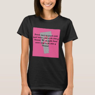 Breast Cancer Awareness in Vermont T-shirt