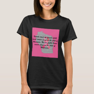 Breast Cancer Awareness in Wisconsin T-shirt