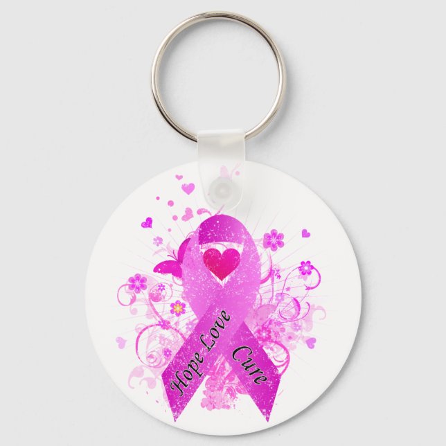 Breast Cancer Awareness Keychain (Front)