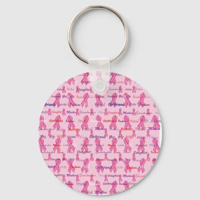 Breast Cancer Awareness Keychain (Front)