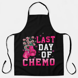 Breast Cancer Awareness Last Day of Chemo Warrior Apron