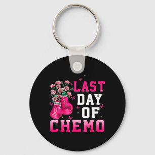 Breast Cancer Awareness Last Day of Chemo Warrior Keychain