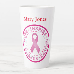 Breast Cancer Awareness Latte Mug